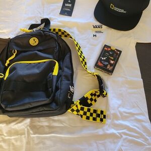 Vans x National Geographic Backpack, Hat, and T-shirt Set
